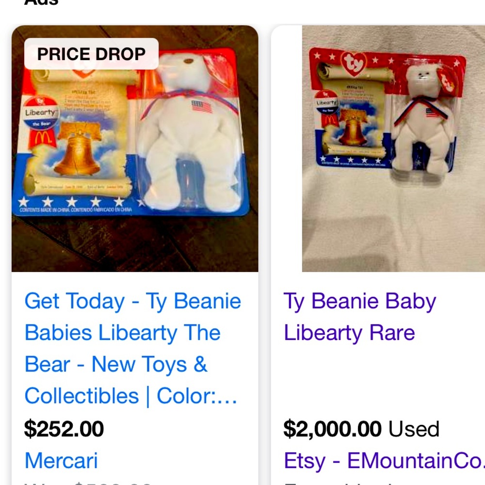 Vintage ty beanie baby